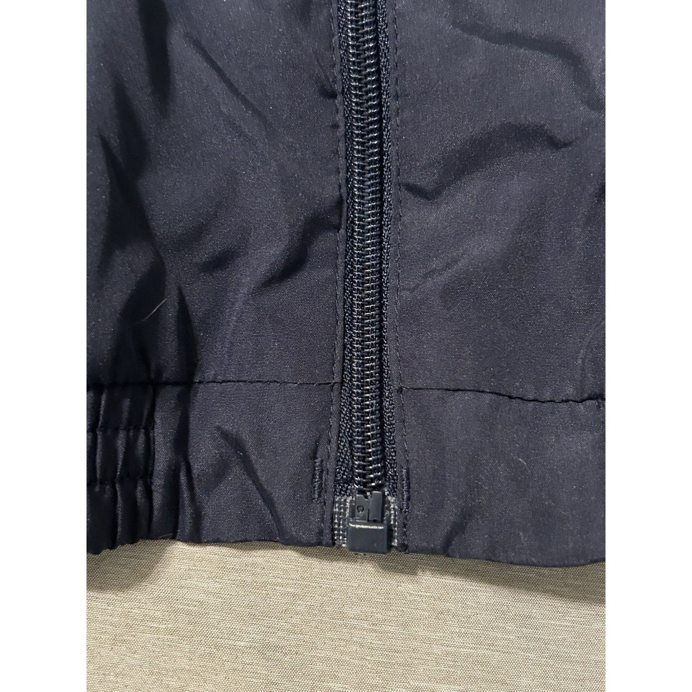 Nike Toddler Boys Windbreaker Jacket 2T Navy Blue White Full Zip Spellout Logo - Picture 2 of 9
